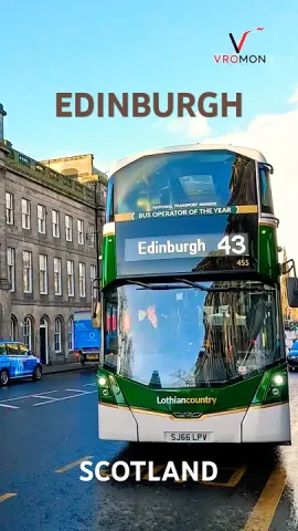 Double-decker Buses Edinburgh Scotland