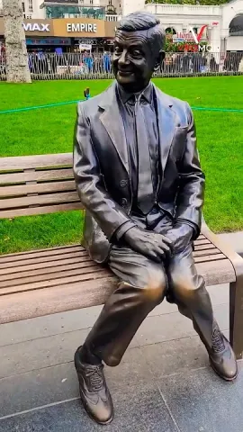 Mr. Bean's Statue in Leicester Square, London Mr. Bean's Statue